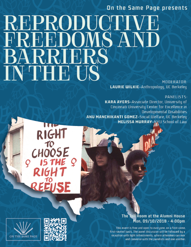 Poster for Reproductive Freedoms and Barriers in the US event