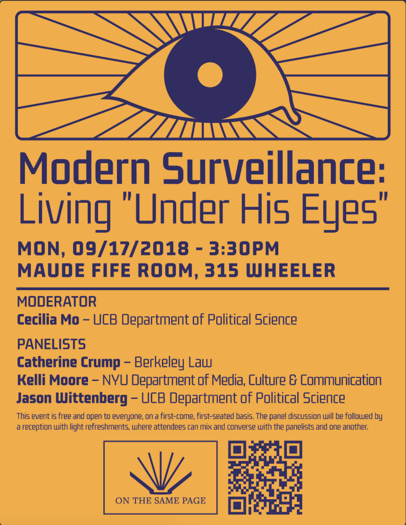 Poster for Modern Surveillance event