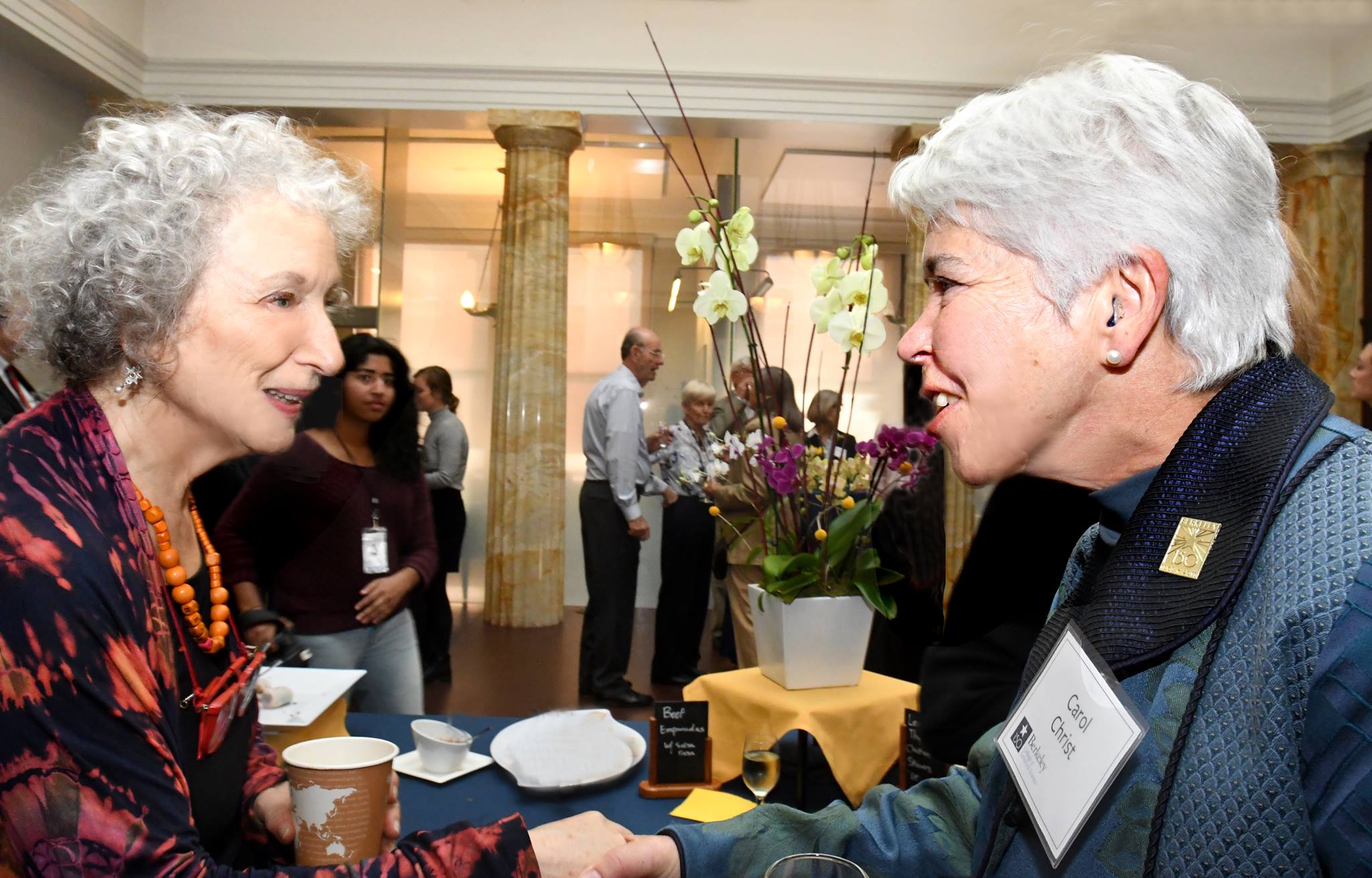 Margaret Atwood and Chancellor Carol Christ