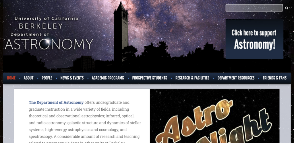 Department of Astronomy website