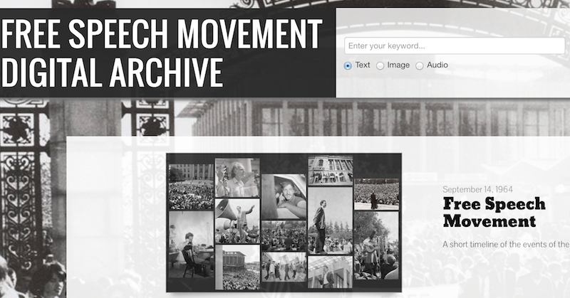 Free Speech Movement digital archive