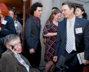 Students with Stephen Hawking