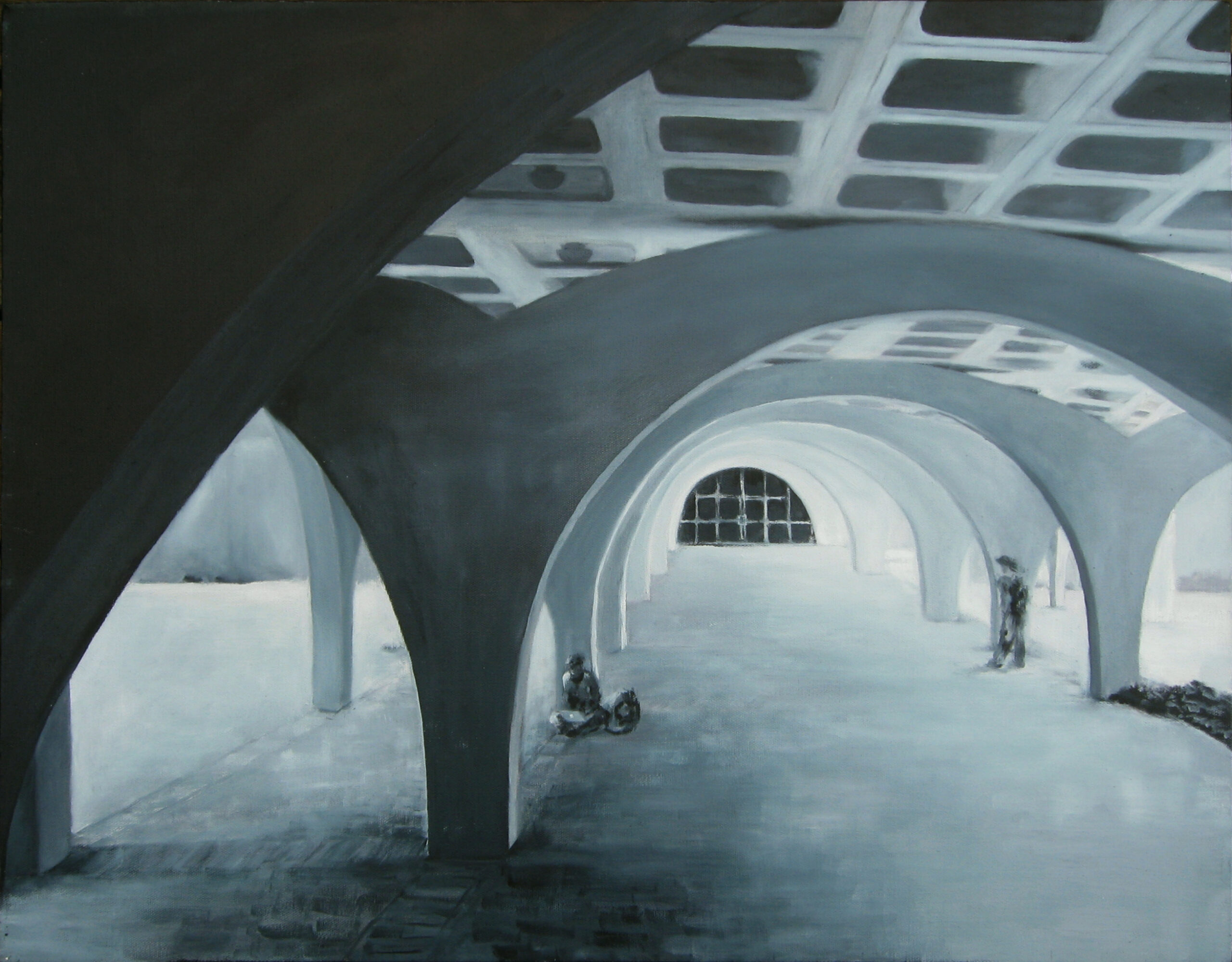 Painting of Arches by Yuan Chen